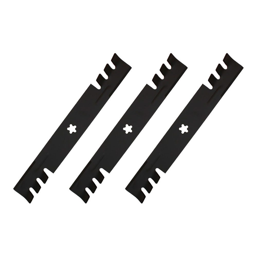 539112079 Qty 3: Toothed Mulching Mower Blade Fits Dixon Ultra Series
