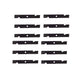 Qty 12: Notched Air-Lift Mower Blade
 Fits Exmark Replaces 103-6387