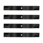 (4) Low Lift Sand Blades 103-2510-S Fits Hustler XR-7 Fits Ariens Fits Gravely