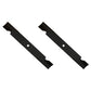 038-2007-00 Qty 2: Notched High Lift Mower Blade Fits Bad Boy
