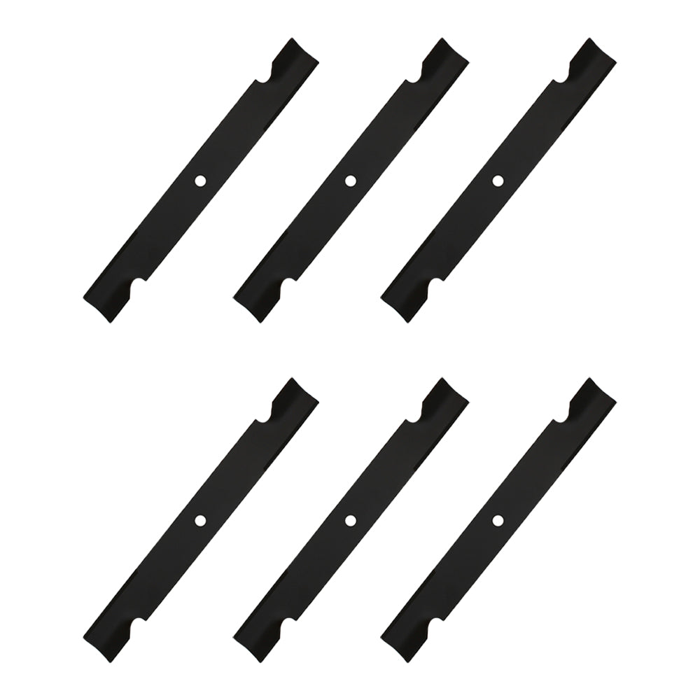 038-2007-00 Qty 6: Notched High Lift Mower Blade Fits Bad Boy