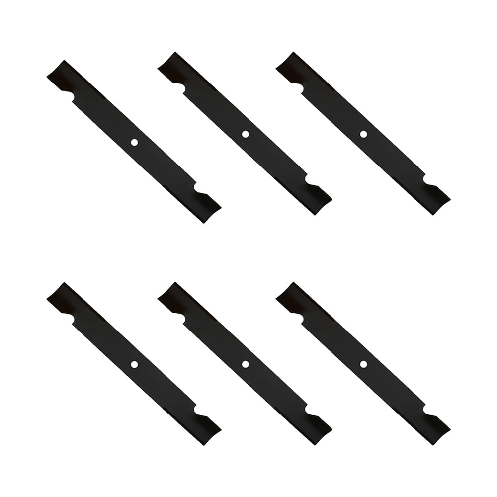 038-2007-00 Qty 6: Notched High Lift Mower Blade Fits Bad Boy