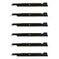 038-2007-00 Qty 6: Notched High Lift Mower Blade Fits Bad Boy