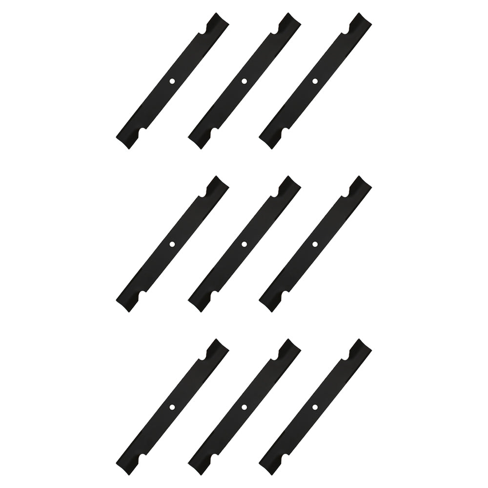 08899100 Qty 9: Notched High Lift Mower Blade Fits Ariens