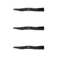Set of Three (3) Mower Blades K5583-34340 Fits Kubota Zero-Turn Lawn Mowers