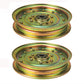 Qty 2: Flat Idler Pulleys
 Fits Ferris Replaces 5021976