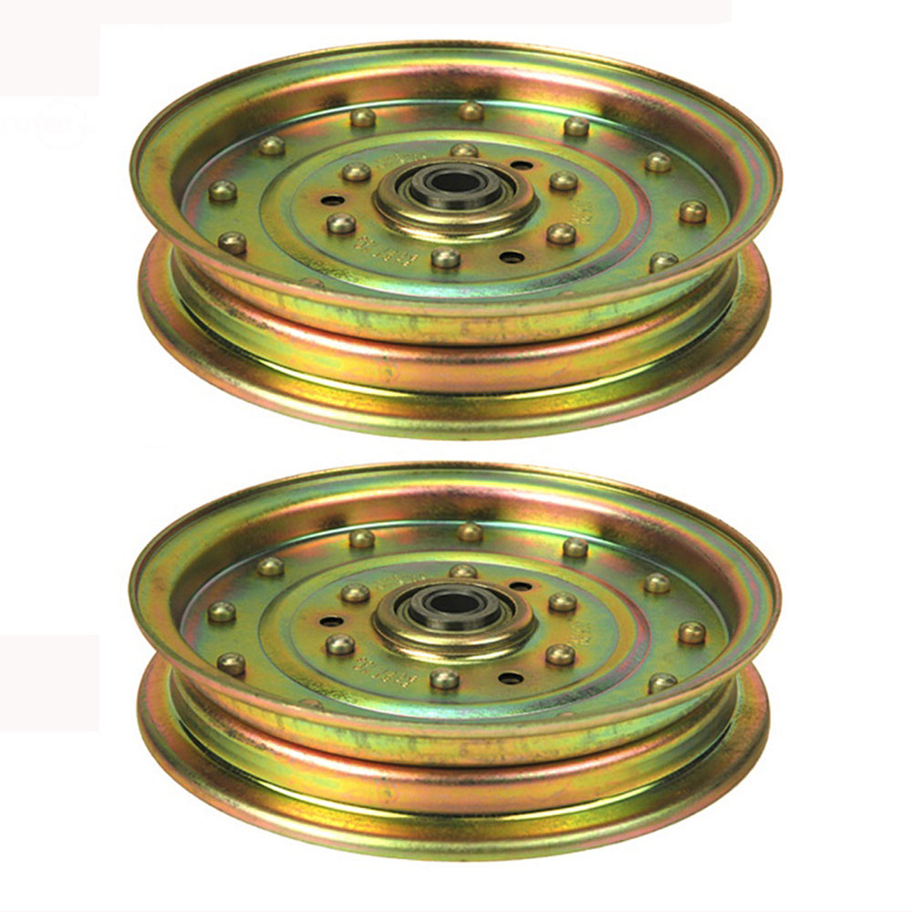 Qty 2: Flat Idler Pulleys
 Fits Ferris Replaces 5021976