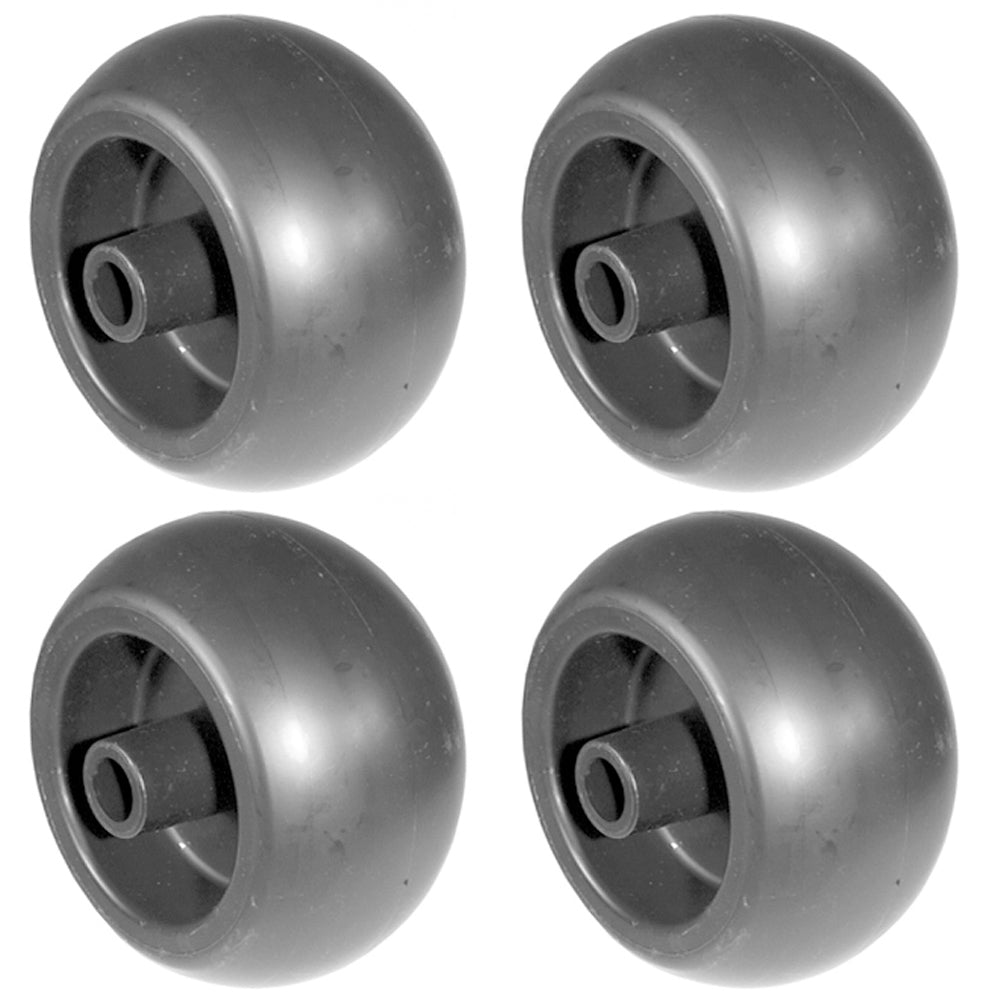 4PK- 5" Plastic Deck Wheel Fits Bobcat 2721512 Fits Grasshopper 484230