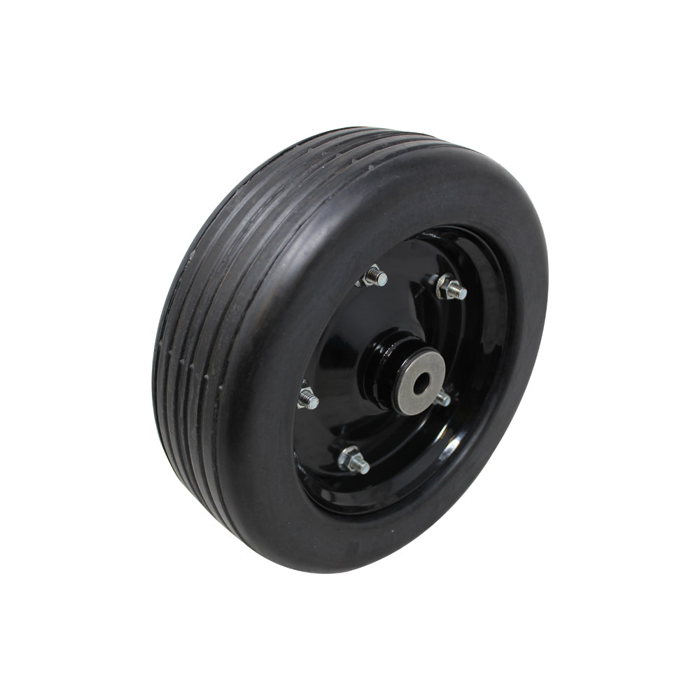 10" Finish Mower Rubber Wheel 10" x 3.25" Fits 1/2" Axle