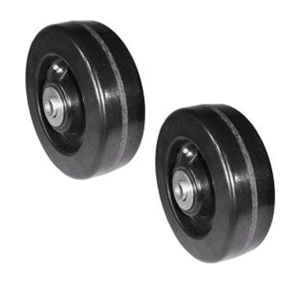 TWO 6" DECK WHEELS Fits New Holland 914A 54"60"72" SIDE  83970390 AUB121712