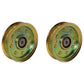 Qty 2: Flat Idler Pulley Fits Universal Products