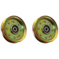 Qty 2: Flat Idler Pulley Fits AYP