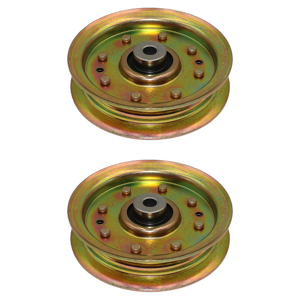 Qty 2: Flat Idler Pulley Fits Jonsered Replaces 532175820