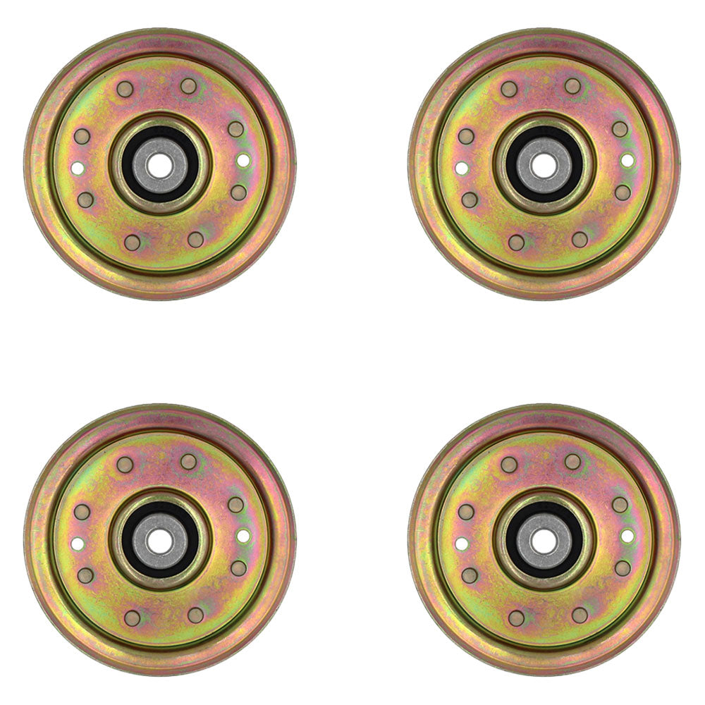 175820 Qty 4: Flat Idler Pulley Fits AYP