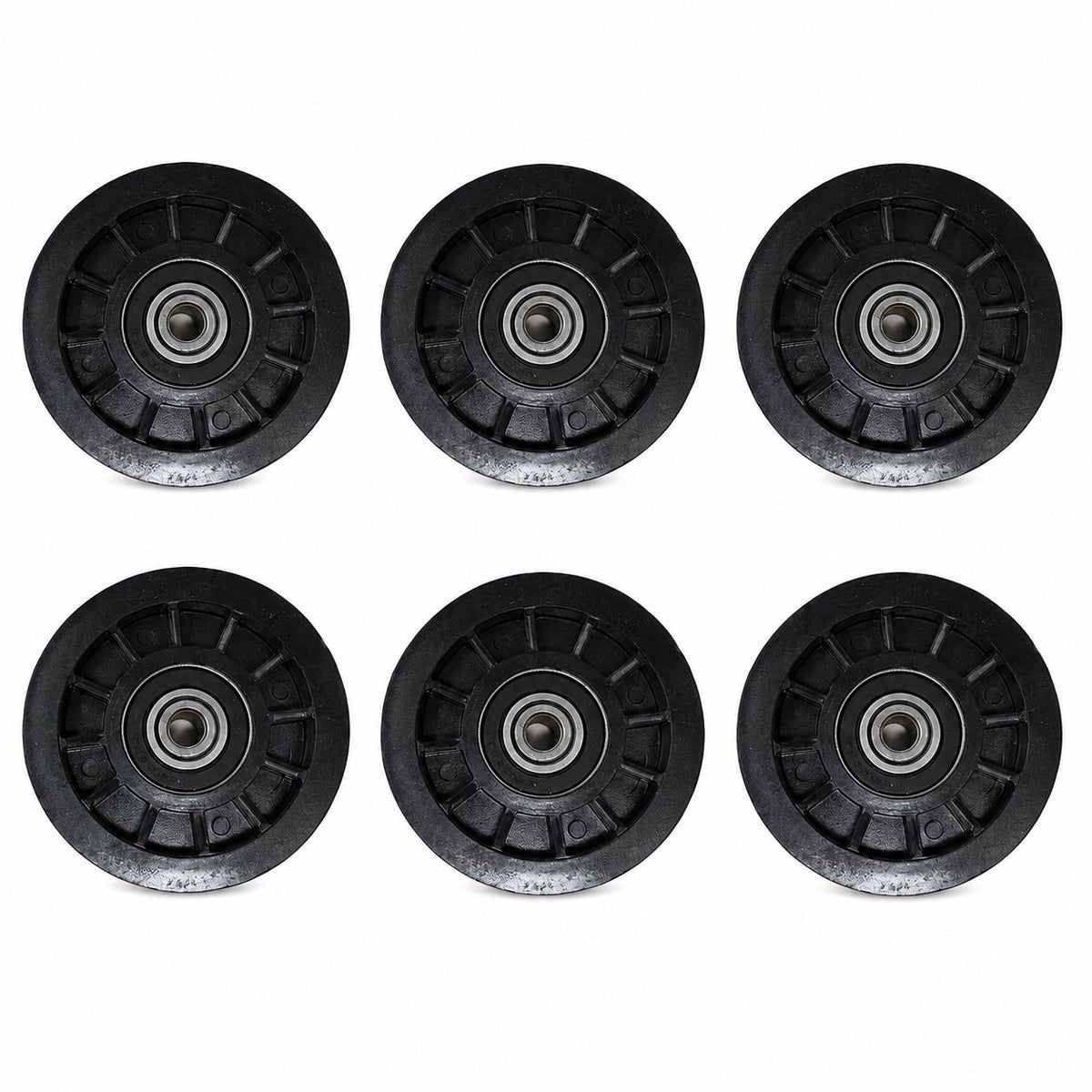 (6) Flat Idler Pulleys Fits Husqvarna C20H42YT PB19H42LT PB19H42YT PB195H46YT