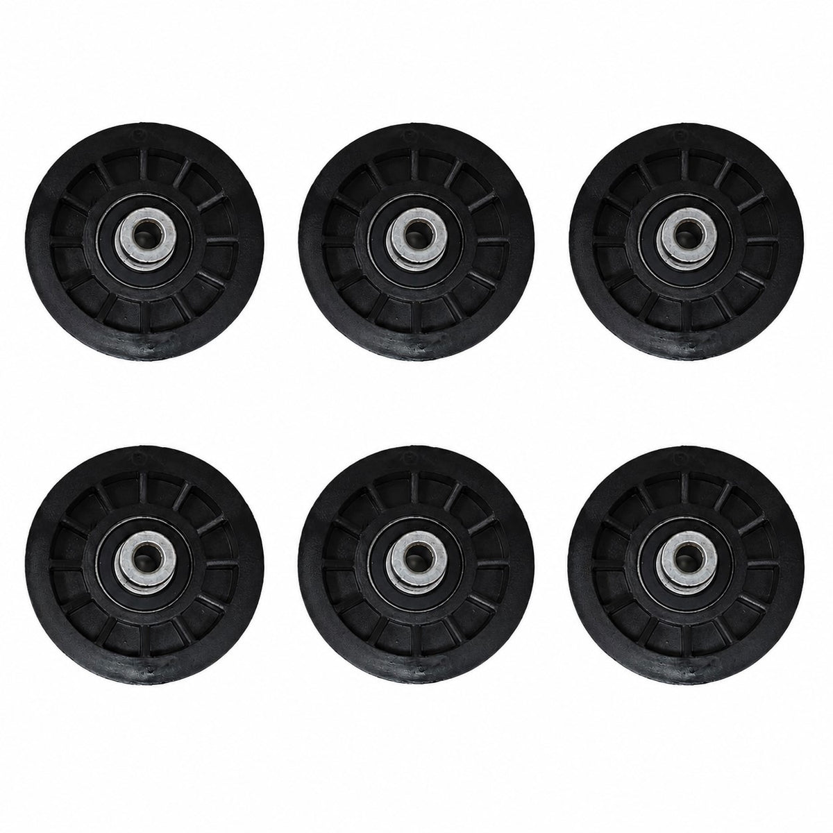 (6) Flat Idler Pulleys Fits Husqvarna C20H42YT PB19H42LT PB19H42YT PB195H46YT