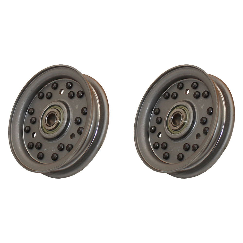 Qty 2: Flat Idler Pulley Fits Dixie Chopper Replaces 30224