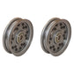 Qty 2: Flat Idler Pulley Fits Dixie Chopper Replaces 30224