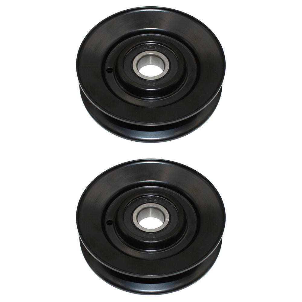 AM118447 Qty. 2: V-Idler Pulley
 Fits John Deere 102 1023E 1025R 105 107H 115