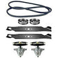 46" Mower Deck Spindles Blades Belt Idler Pulleys Fits Craftsman LT2000