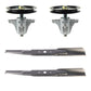 46" Lawn Tractor Mower Blade Spindle Kit Fits Cub Cadet LTX1045 LTX1046 LTX1046V