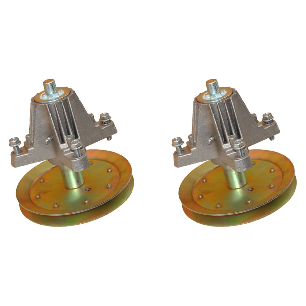618-04636 Qty 2: Mower Deck Spindle with Pulley Fits Troy Bilt 13WX79KT011