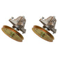(2) 46" cut Spindle Assemblies w/ Pulleys Fits Cub Cadet: LTX1045 LTX1046
