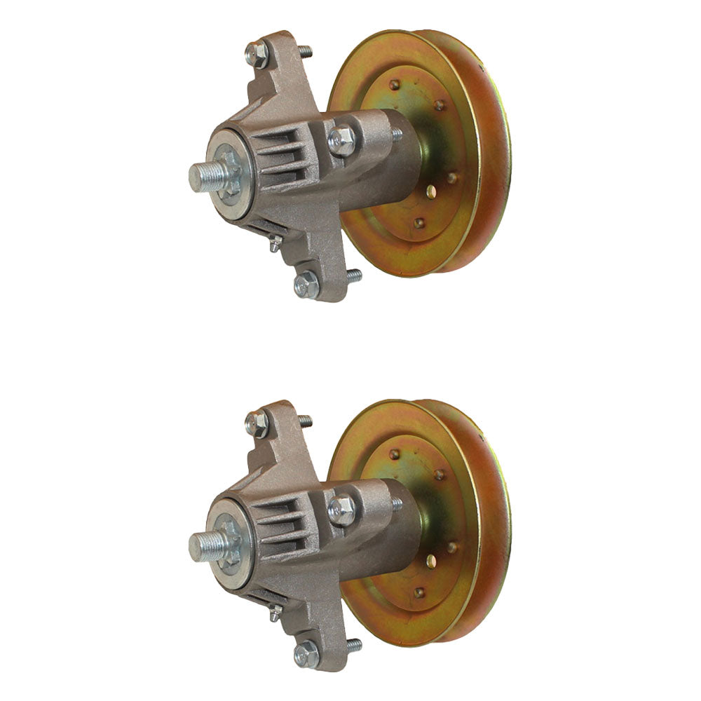 618-04474 Qty 2: Spindle Assembly with Pulley
 Fits MTD 13A1762F065 13A1762F265