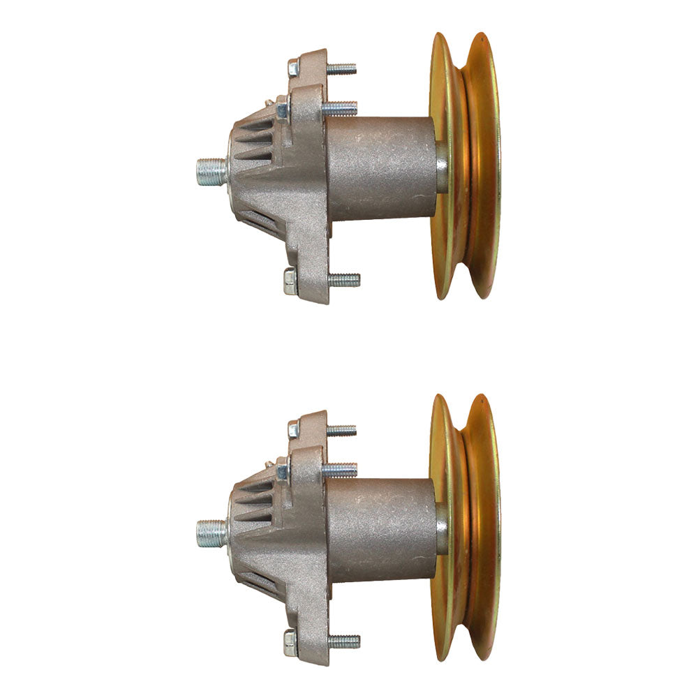 618-04474 Qty 2: Spindle Assembly with Pulley
 Fits Yard Machine 13A1762F029