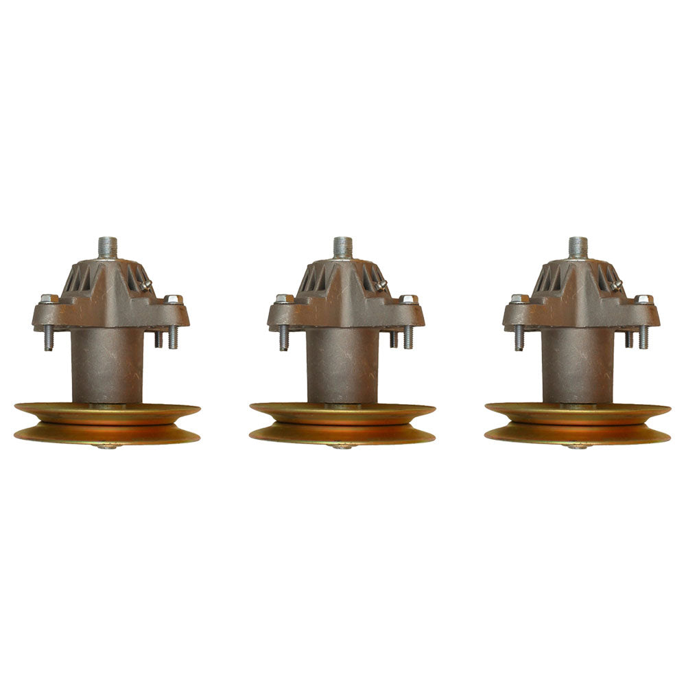 618-04474 Qty 3: Spindle Assembly with Pulley
 Fits Yard Machine 13A1762F029