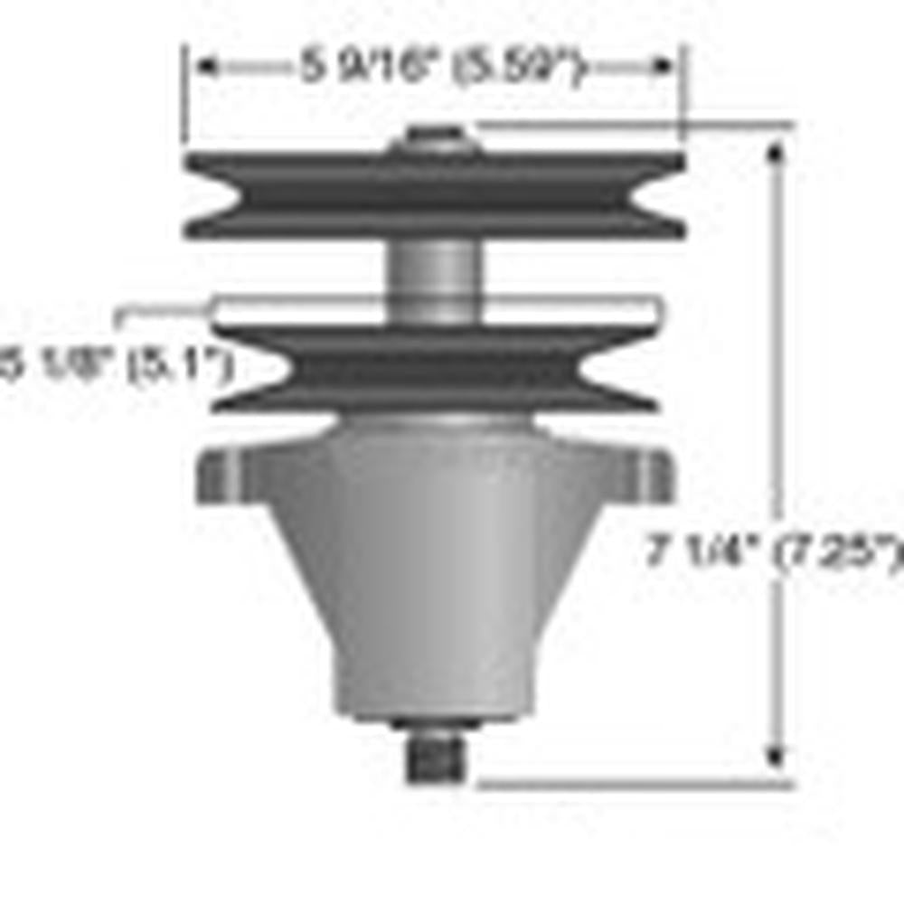 Spindle Assembly Fits MTD Replaces 618-04134C