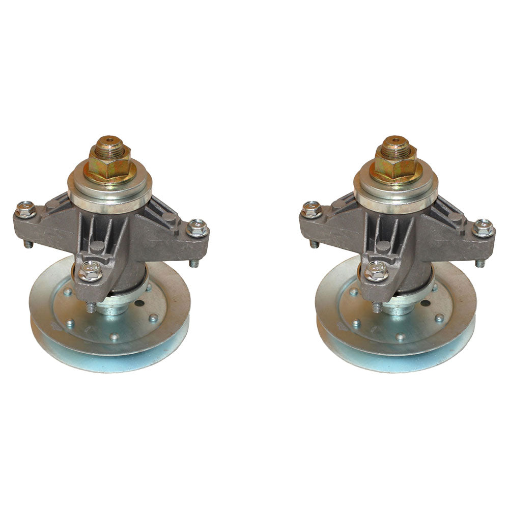 618-04124A QTY 2: Spindle Assembly with Pulley
 Fits Cub Cadet LT 1042