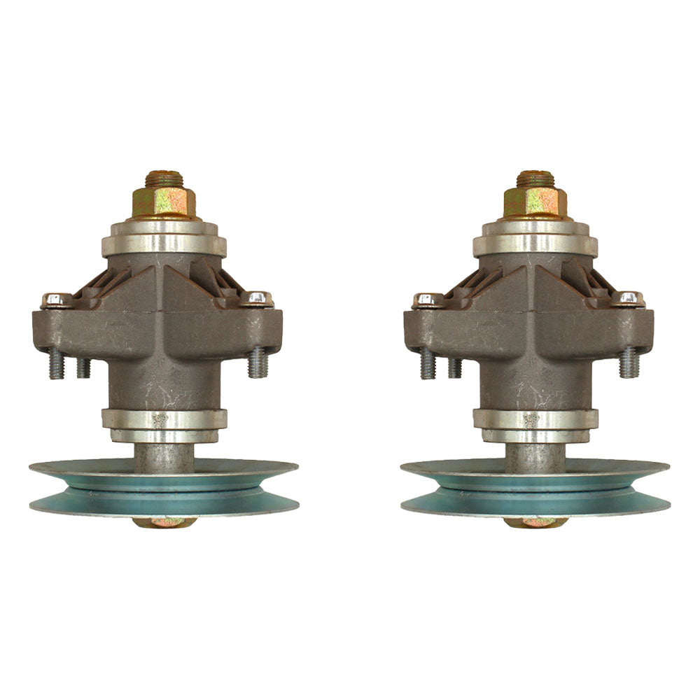 618-04124A QTY 2: Spindle Assembly with Pulley
 Fits Troy Bilt