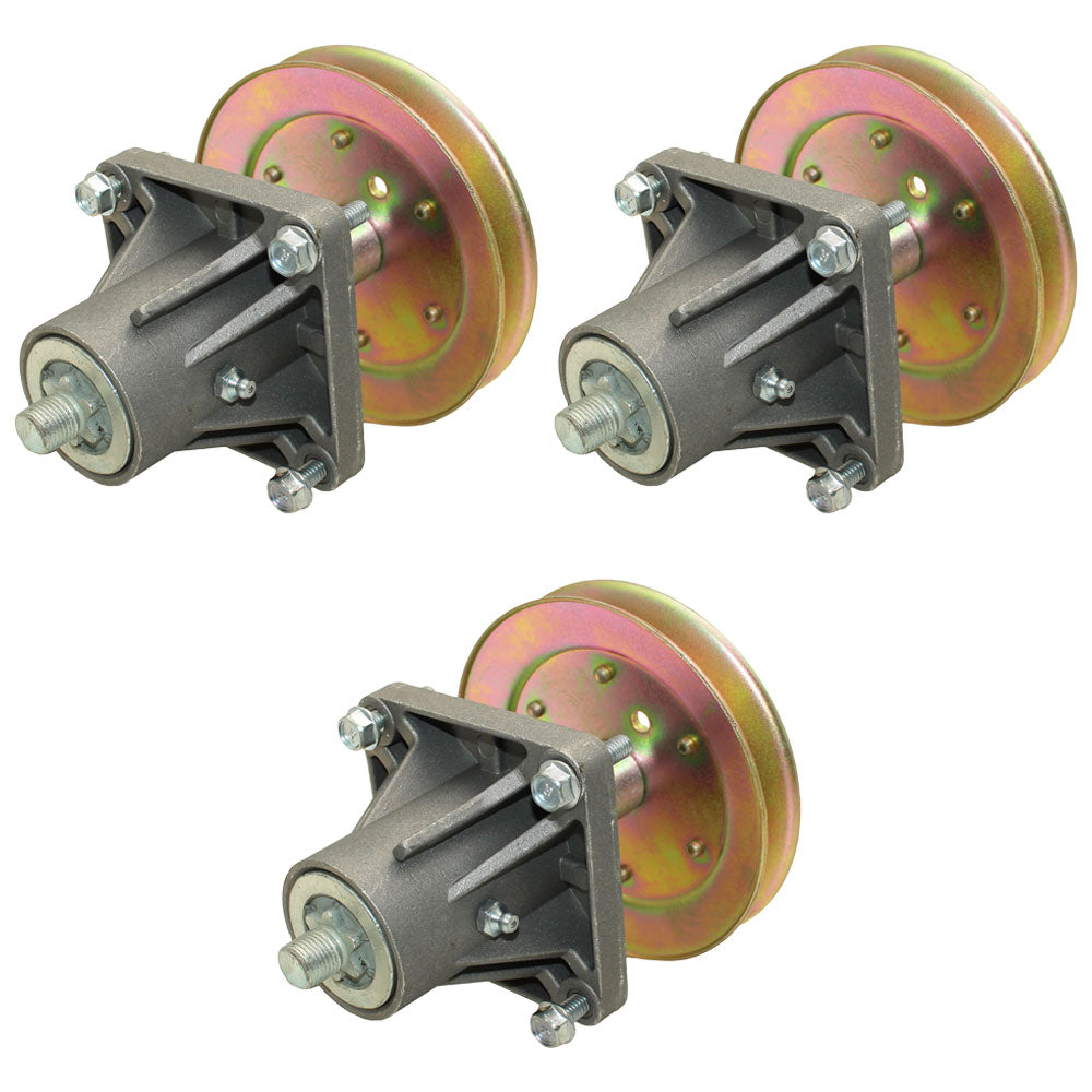 618-04137 Set of 3 Mower Deck Spindles w/Bolts Fits MTD