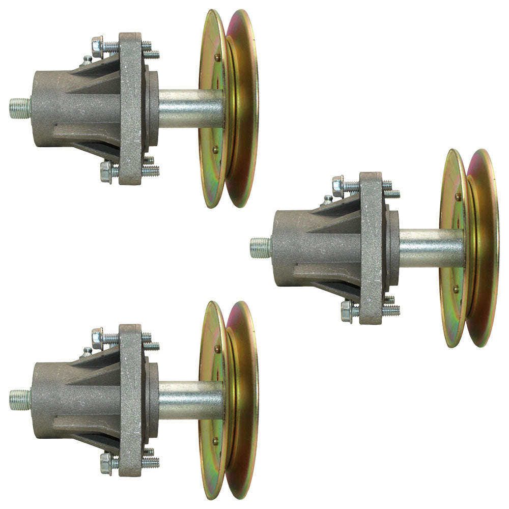 618-04137 Set of 3 Mower Deck Spindles w/Bolts Fits MTD