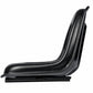 Black Seat with Slide Tracks Fits Landini Replaces 3106006M91-1