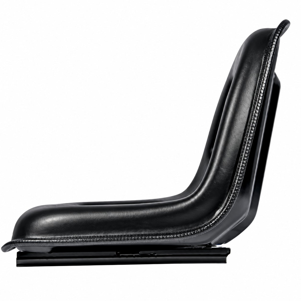 Black Seat with Slide Tracks Fits John Deere Replaces 3106006M91-1