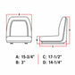 Black Seat with Slide Tracks Fits Kubota Replaces 3106006M91-1