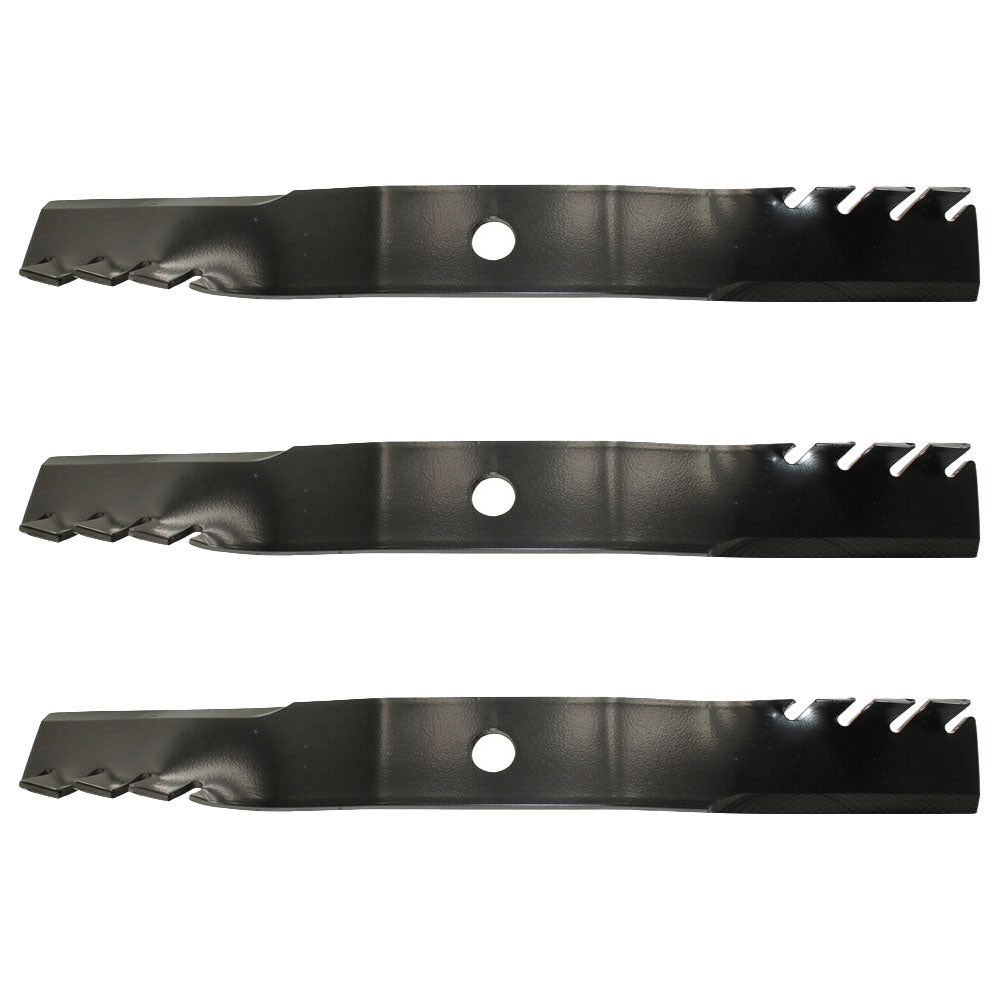 Set of 3 Lawn Mower Mulching Blades Fits John Deere 60" M128485 TCU15881