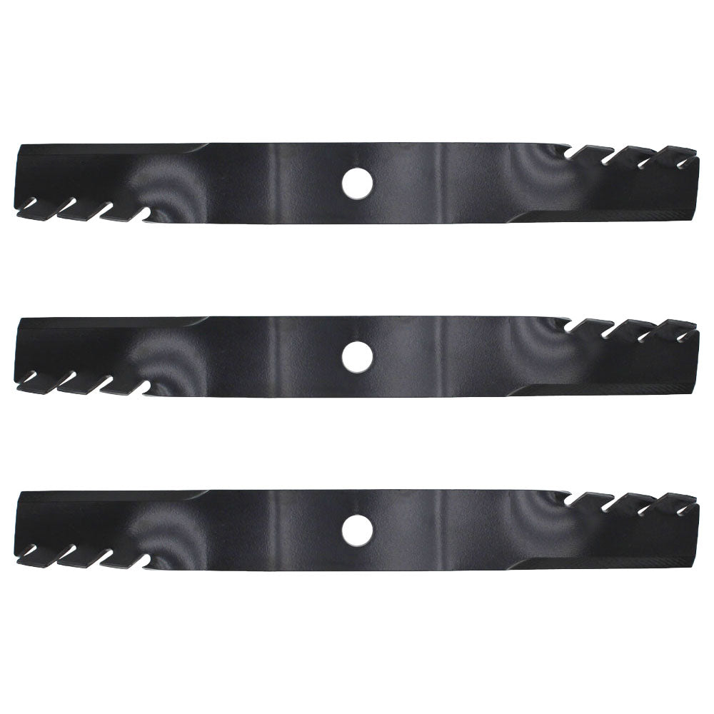 Set of 3 Lawn Mower Mulching Blades Fits John Deere 60" M128485 TCU15881