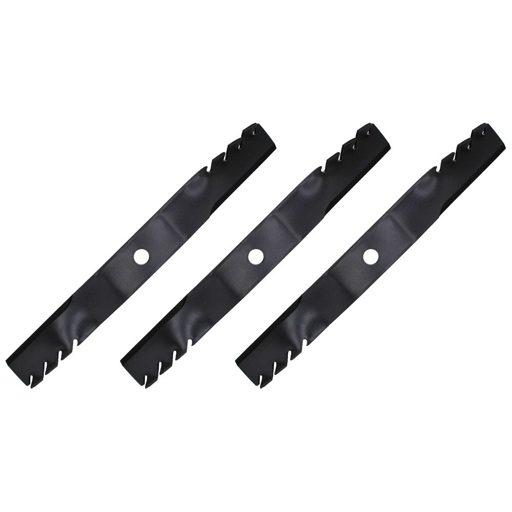 Set of 3 mulching mower blades To Fits John Deere 60 Z-Track M163983 M128485