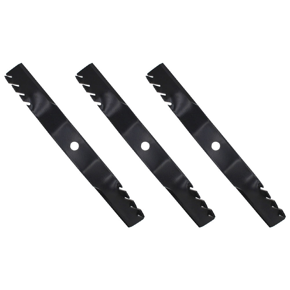 Set of 3 Lawn Mower Mulching Blades Fits John Deere 60" M128485 TCU15881