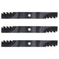 Set of 3 mulching mower blades To Fits John Deere 60 Z-Track M163983 M128485