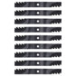 M128485 Qty 9: Toothed Mulching Blade Fits John Deere 1023E 1025R 1420 1435 1445
