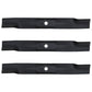 Set of 3 Mower Blades Fits John Deere 2025R 2027R 2032R 2210 62" Deck M158112