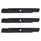 Set of 3 Mower Blades Fits John Deere 2025R 2027R 2032R 2210 62" Deck M158112