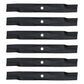 Qty 6: Hi-Lift Lawn Mower Blades Fits John Deere Replaces M158112
