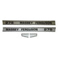 1682425M1 Hood Decal Set Fits Massey Ferguson