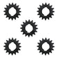 5 Starter Motor Drive Gears Fits John Deere M150236 M83184 Small Engines Motors