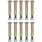 Qty 10: Wheel Bolt and Lock Nut Kits Fits MTD Replaces 40340